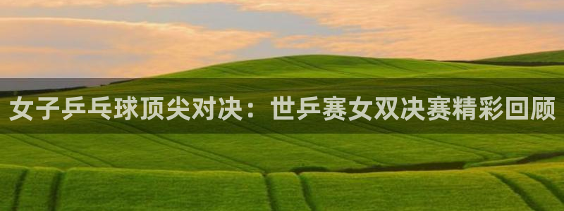 女子乒乓球顶尖对决：世乒赛女双决赛精彩回顾