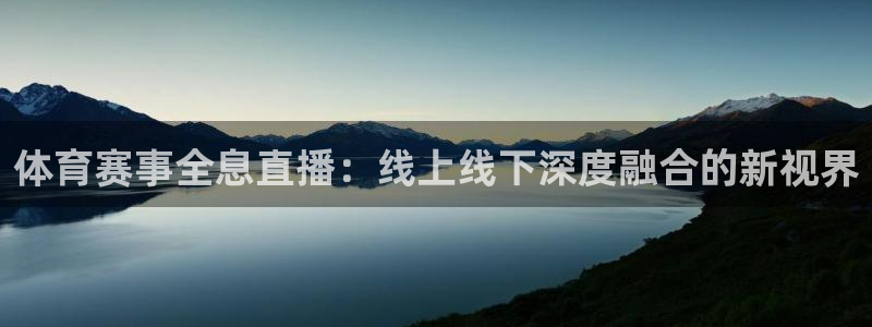 体育赛事全息直播：线上线下深度融合的新视界