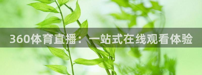 360体育直播：一站式在线观看体验