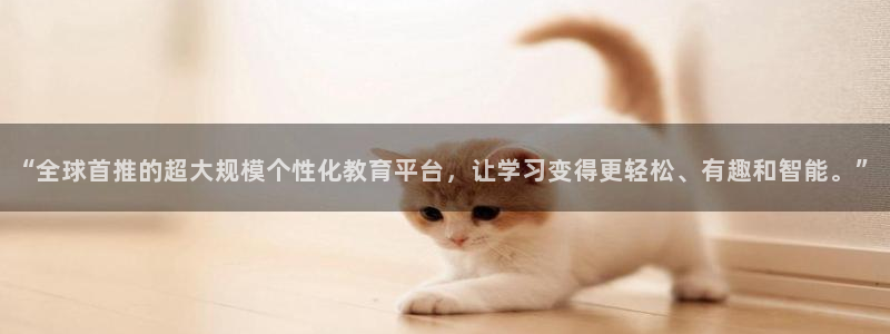 “全球首推的超大规模个性化教育平台，让学习变得更轻松、有趣和智能。”