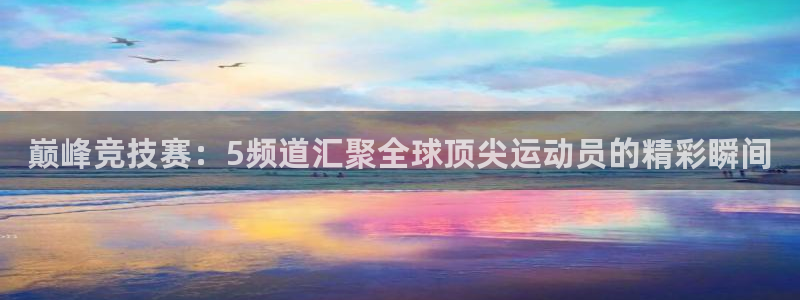 巅峰竞技赛：5频道汇聚全球顶尖运动员的精彩瞬间