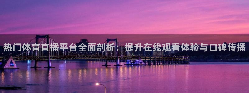 热门体育直播平台全面剖析：提升在线观看体验与口碑传播